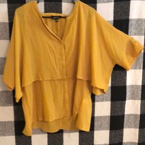 Mustard Yellow flowy Blouse